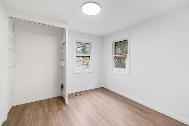 interior space featuring light hardwood / wood-style floors