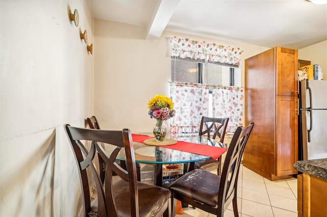 view of tiled dining area