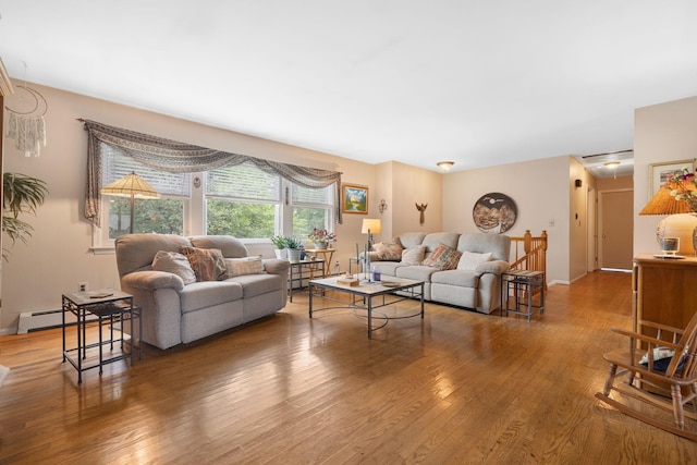 27 Stubbe Dr, Stony Point, NY 10980 - living area featuring wood finished floors and baseboards