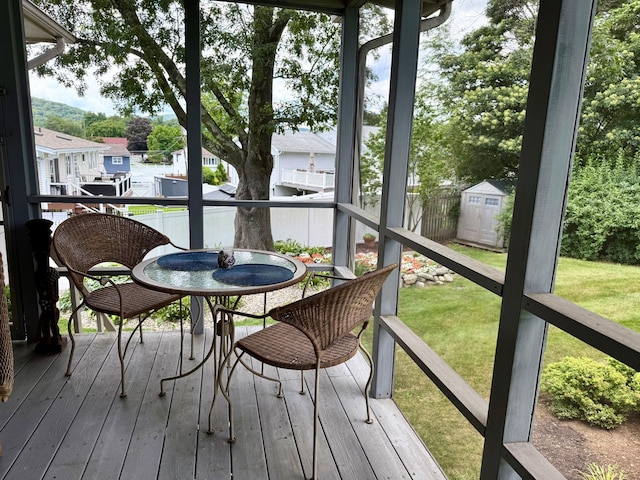27 Stubbe Dr, Stony Point, NY 10980 - sunroom with a residential view and outdoor dining space