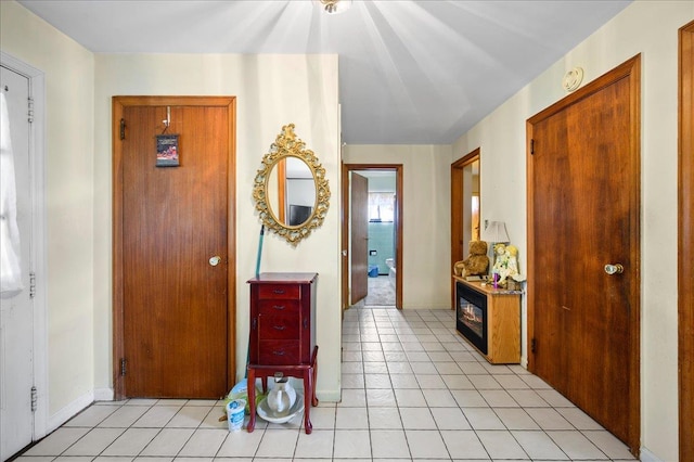 view of tiled foyer entrance