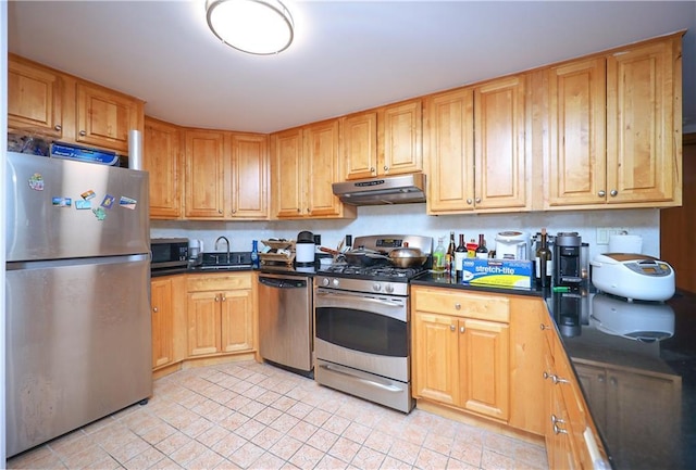 kitchen featuring sink and stainless steel appliances