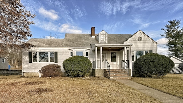 view of cape cod home