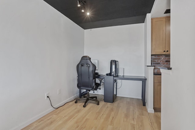 500 High Point Dr Unit 709, Hartsdale, NY 10530 - office area with light wood finished floors and baseboards