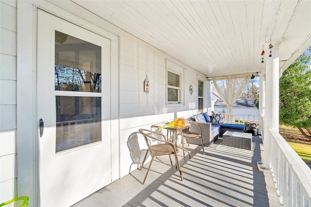 view of patio with covered porch