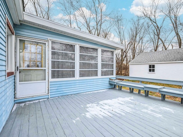 989 State Route 17k, Montgomery, NY 12549 - view of wooden terrace