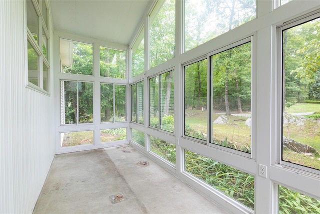 unfurnished sunroom featuring plenty of natural light