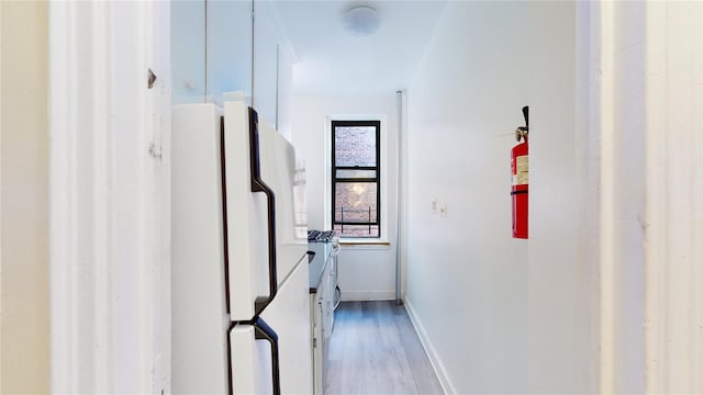 3000 Valentine Ave Unit 4E, Bronx, NY 10458 - hall with light wood-type flooring and baseboards