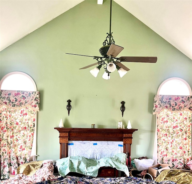 details featuring ceiling fan