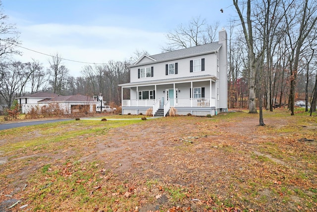 view of front of house with a porch