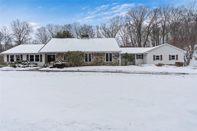 view of ranch-style home