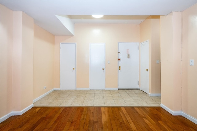 entrance foyer featuring light hardwood / wood-style floors