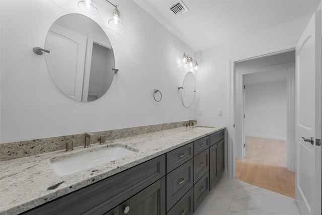 bathroom with vanity