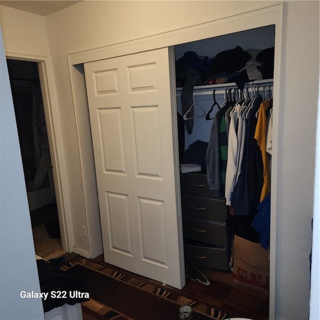 view of closet