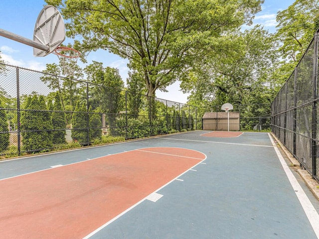 view of basketball court