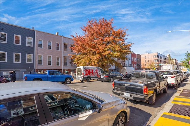 view of parking / parking lot