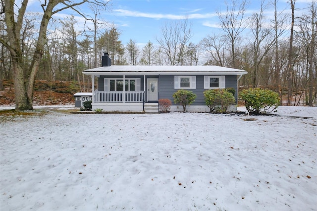 bungalow featuring a porch