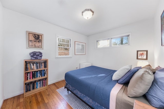 bedroom featuring light hardwood / wood-style flooring