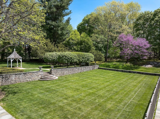 177 Old Briarcliff Rd, Briarcliff Manor, NY 10510 - view of yard with a gazebo