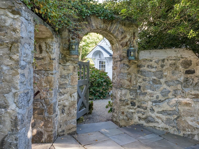 177 Old Briarcliff Rd, Briarcliff Manor, NY 10510 - exterior space featuring fence and stone siding