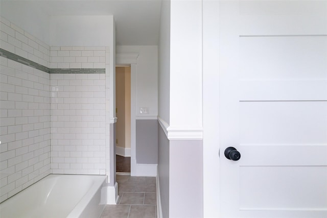 bathroom featuring tile patterned flooring