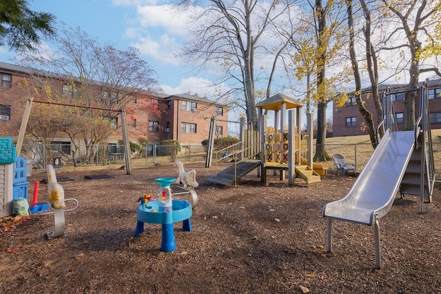 view of jungle gym