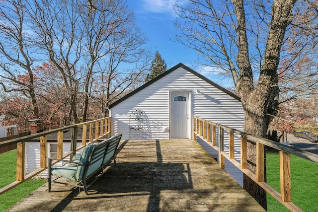 view of outbuilding