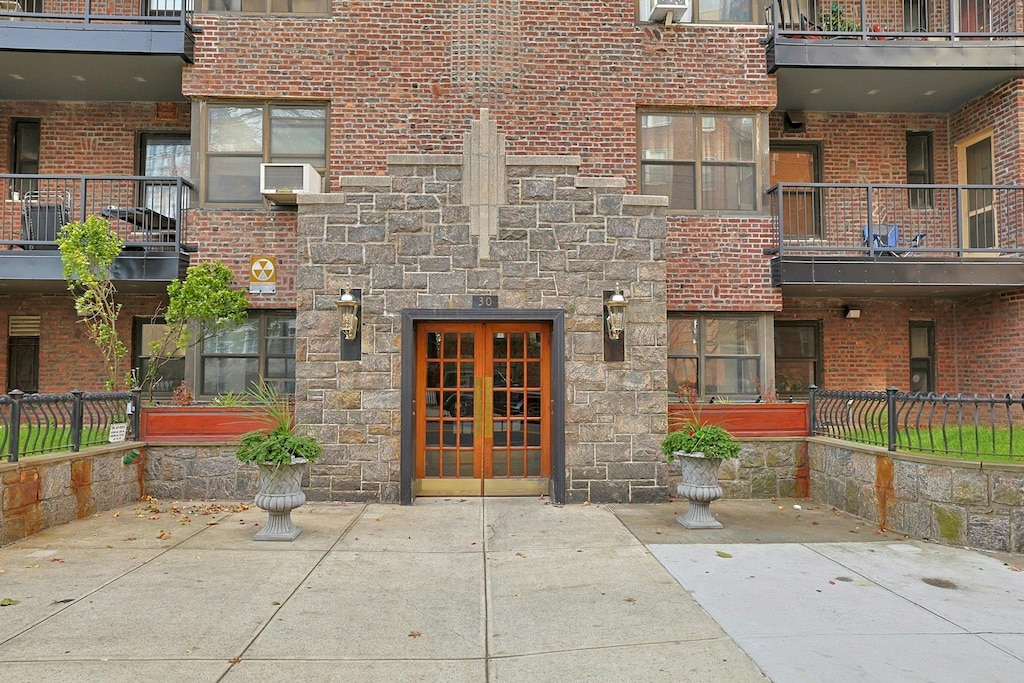 exterior space with french doors