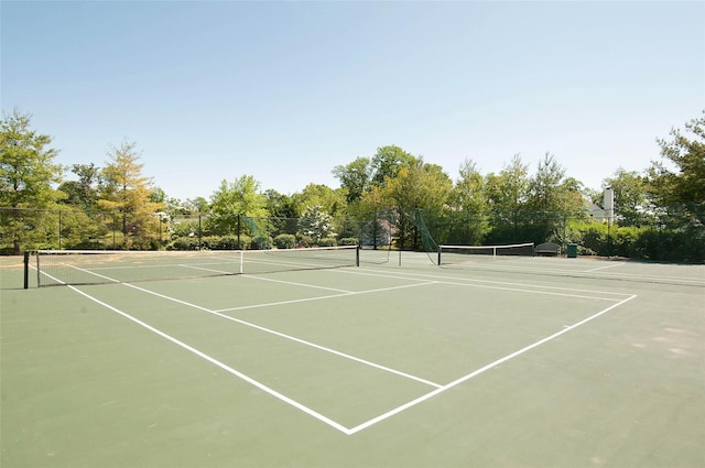 view of tennis court