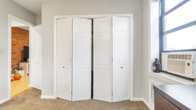 closet with cooling unit