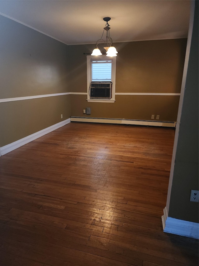 unfurnished room featuring wooden walls