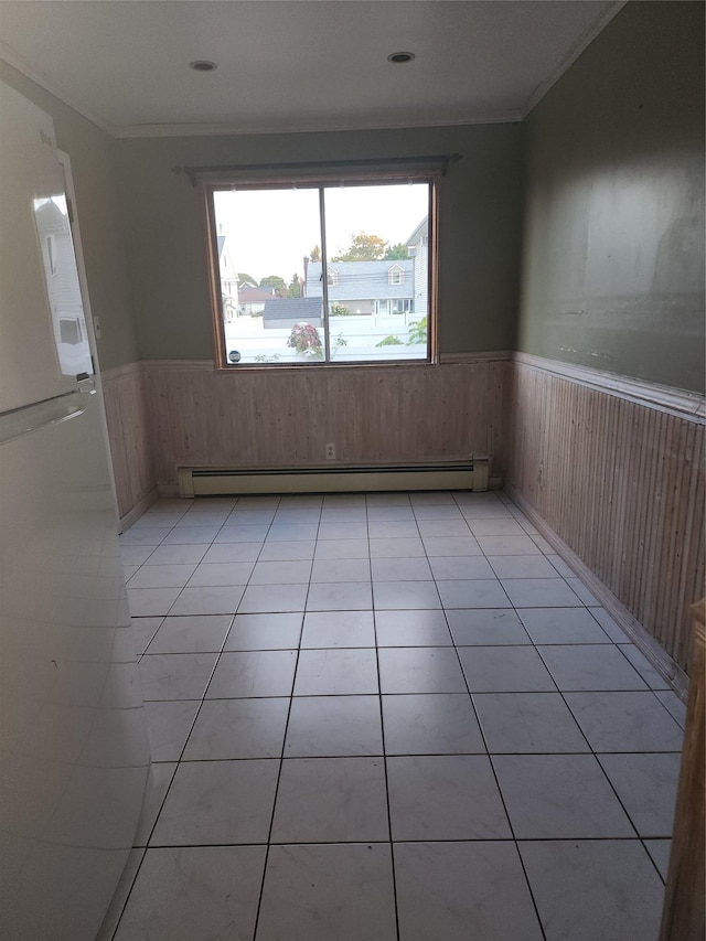 bathroom with tile walls