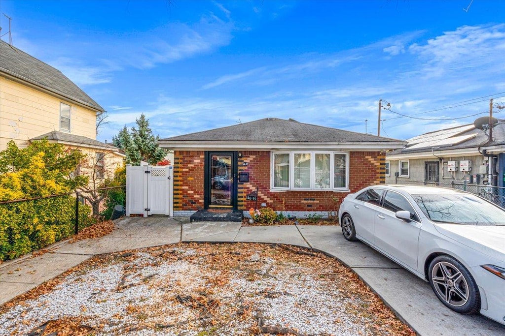 view of front of home