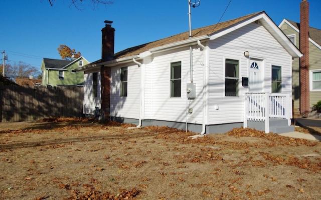 view of back of property