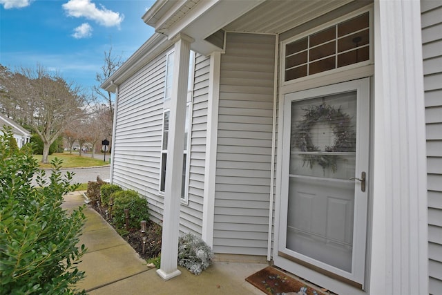 view of entrance to property