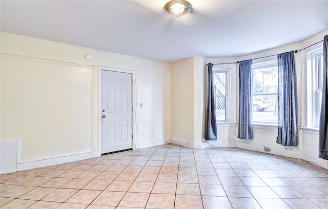 view of tiled spare room