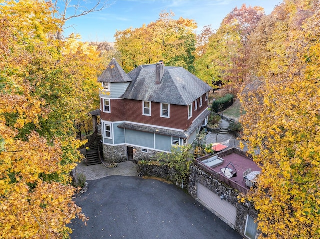 birds eye view of property