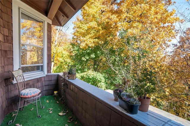 view of balcony