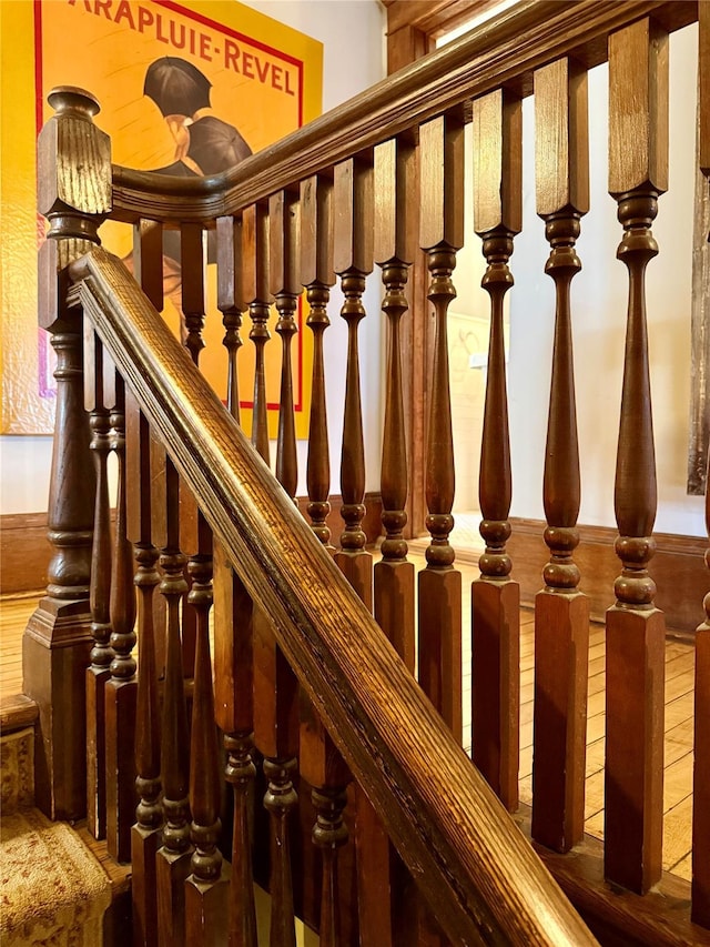 view of stairway