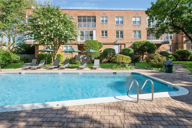 view of pool