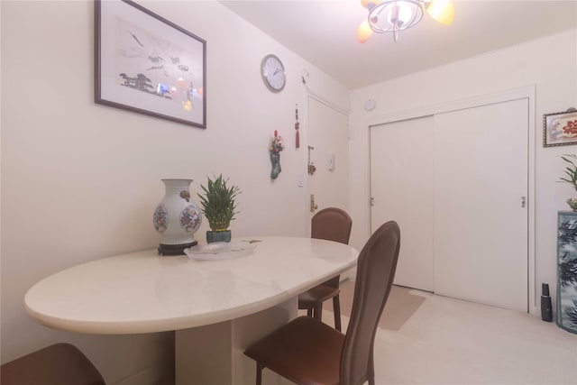 view of dining area