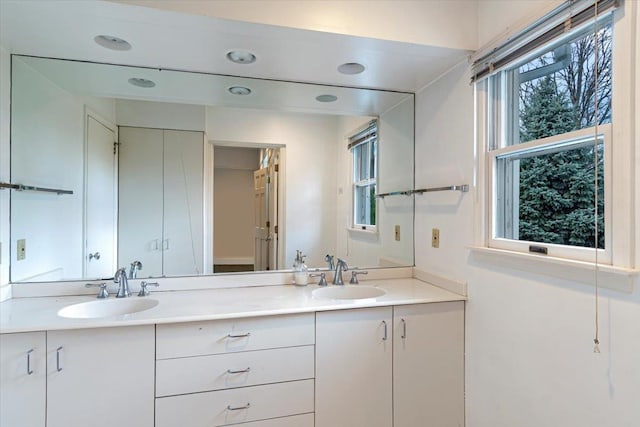 bathroom with vanity