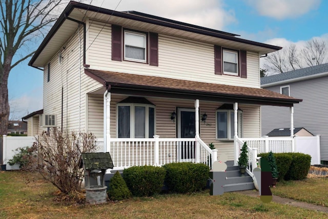 view of front facade with covered porch