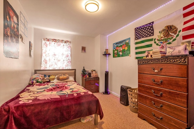 bedroom featuring carpet floors