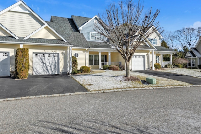 view of front of home featuring covered porch