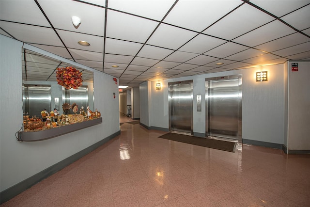 135 Post Ave Unit 5U, Westbury, NY 11590 - common area with a drop ceiling and recessed lighting