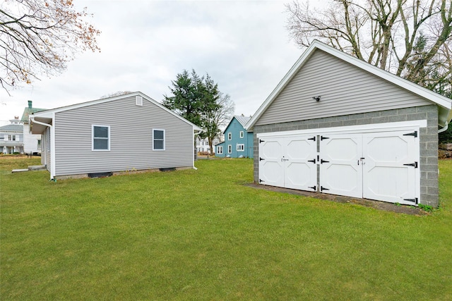 exterior space featuring a shed