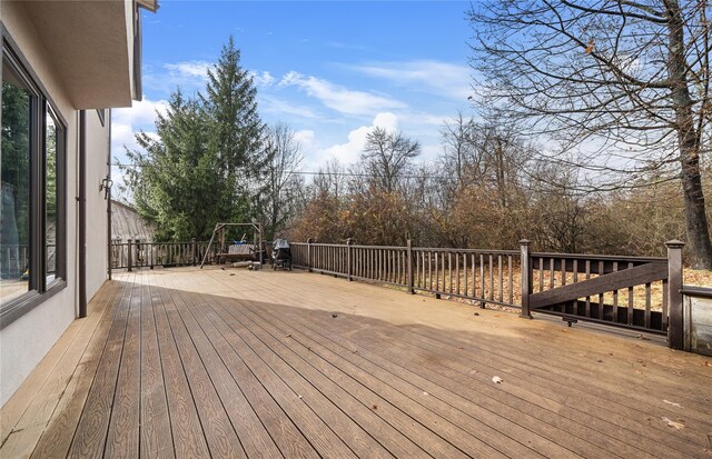 view of wooden terrace