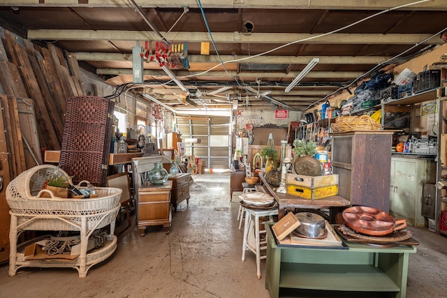 misc room featuring concrete floors