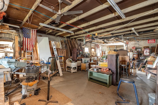 miscellaneous room featuring concrete flooring